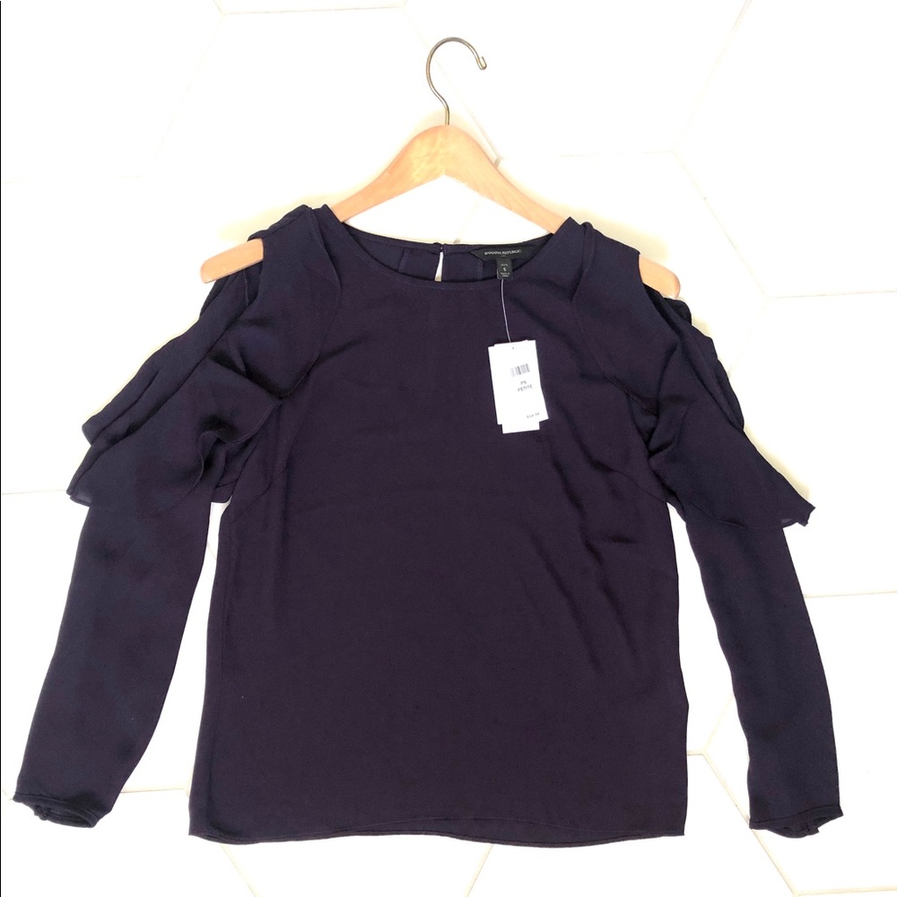 NEW Banana Republic PURPLE BLOUSE
